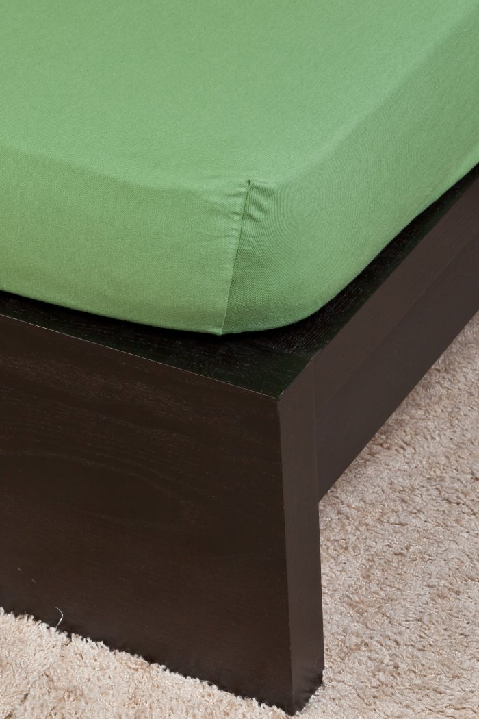 Jersey olajzöld lepedő 140-160x200 cm